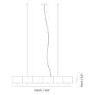 Seed Design - Zhe Pendant Light 6 - SQ-2322MPL6-BK | Montreal Lighting & Hardware