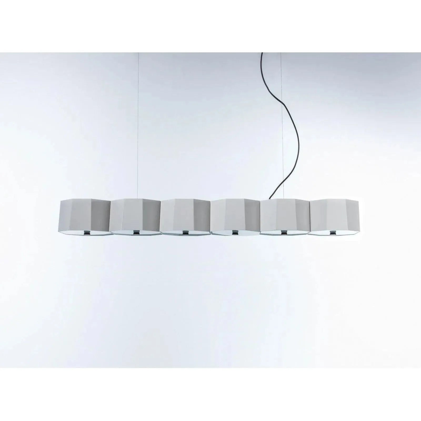Seed Design - Zhe Pendant Light 6 - SQ-2322MPL6-BK | Montreal Lighting & Hardware