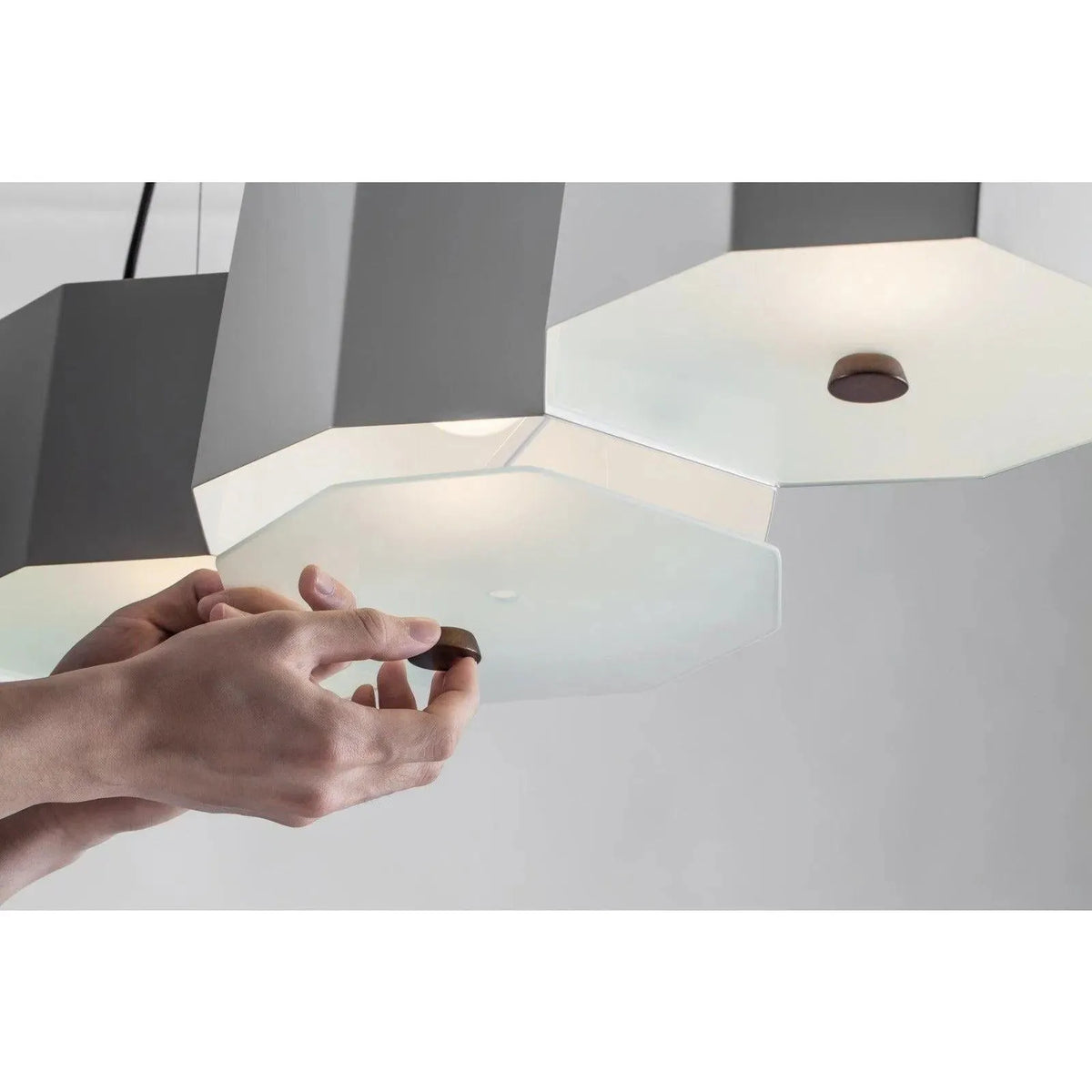 Seed Design - Zhe Pendant Light 6 - SQ-2322MPL6-BK | Montreal Lighting & Hardware