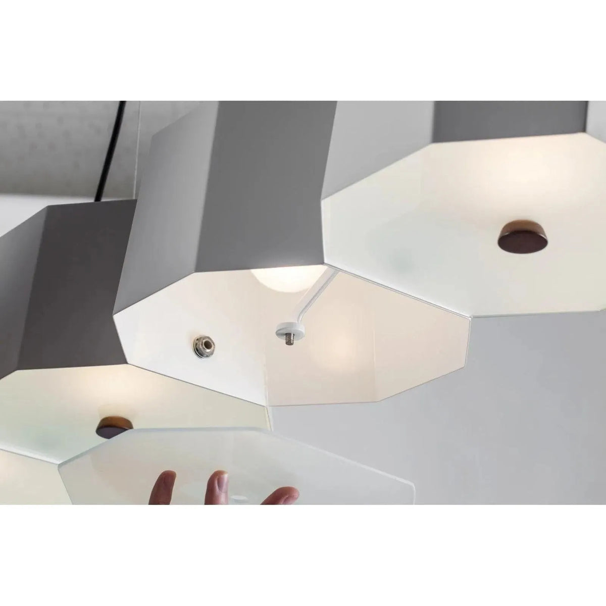 Seed Design - Zhe Pendant Light 6 - SQ-2322MPL6-BK | Montreal Lighting & Hardware