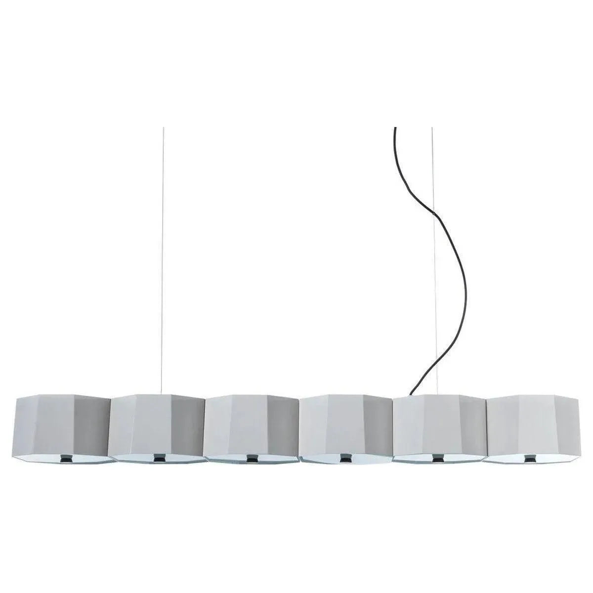 Seed Design - Zhe Pendant Light 6 - SQ-2322MPL6-WH | Montreal Lighting & Hardware