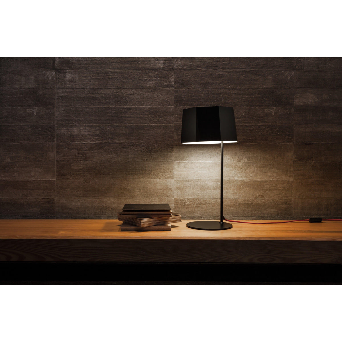 Seed Design - Zhe Table Lamp - SQ-2322MD-BK | Montreal Lighting & Hardware