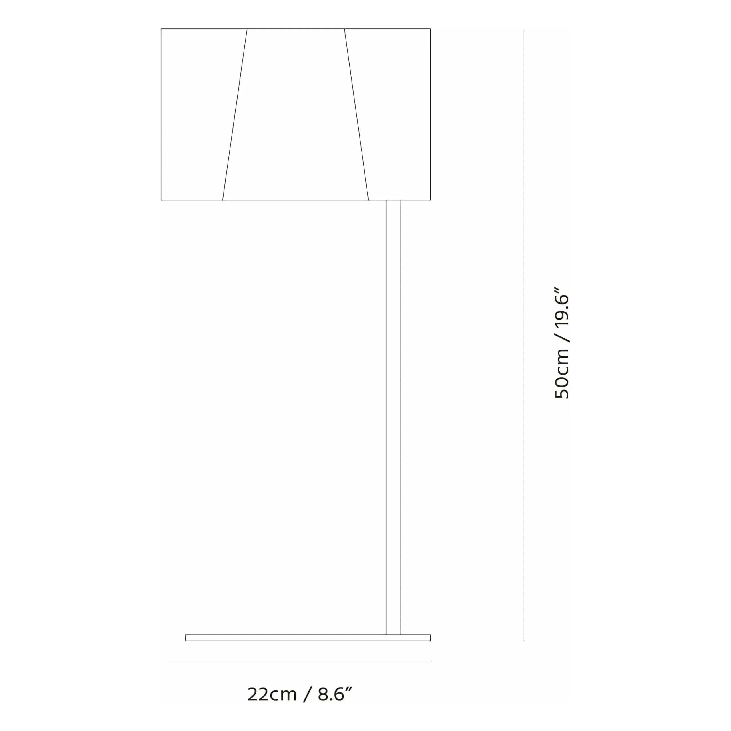 Seed Design - Zhe Table Lamp - SQ-2322MD-BK | Montreal Lighting & Hardware