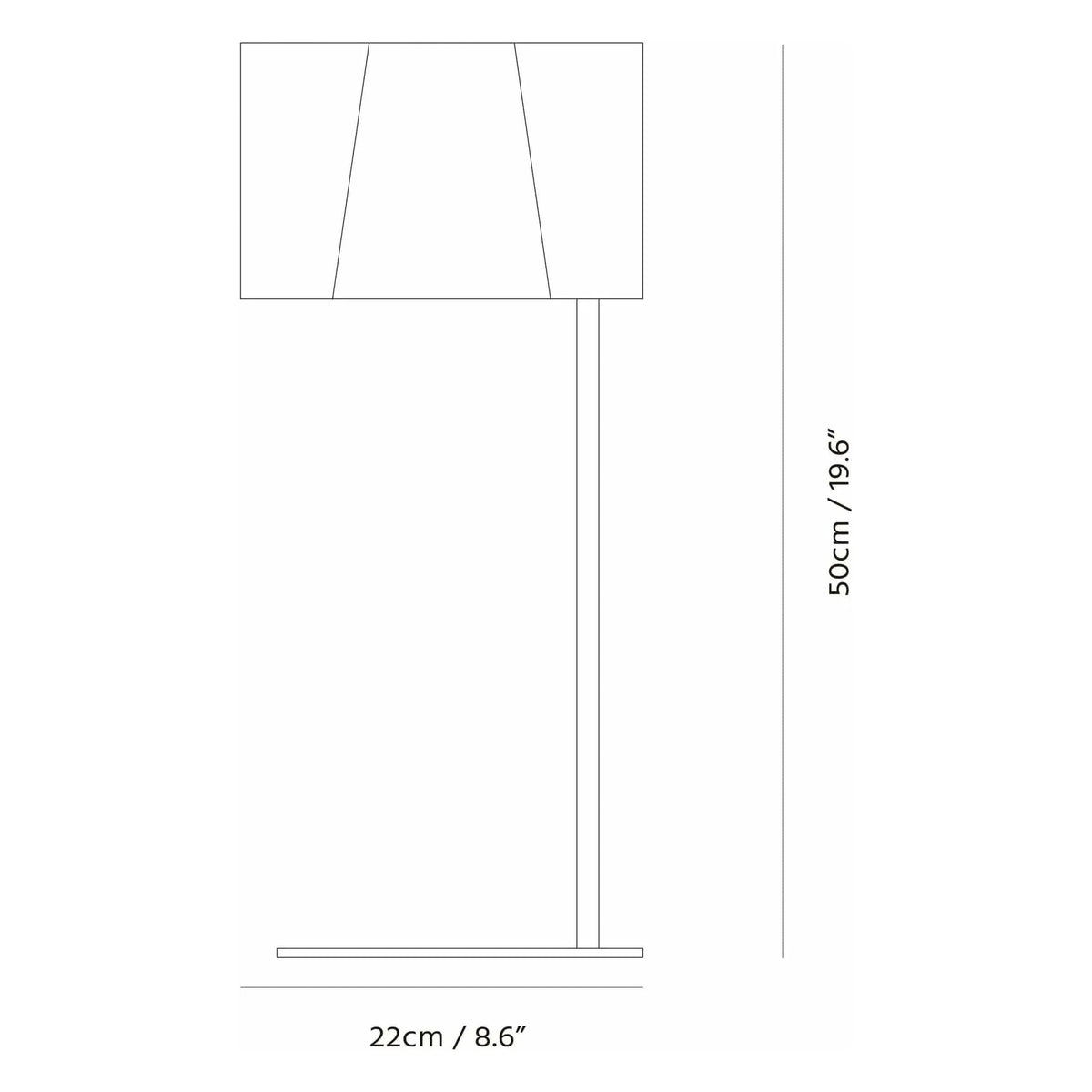 Seed Design - Zhe Table Lamp - SQ-2322MD-BK | Montreal Lighting & Hardware