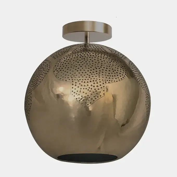 Dounia Home - DH-NAJSEMFLU-SM-BRS - Najma Semi-flush Light - Polished Brass