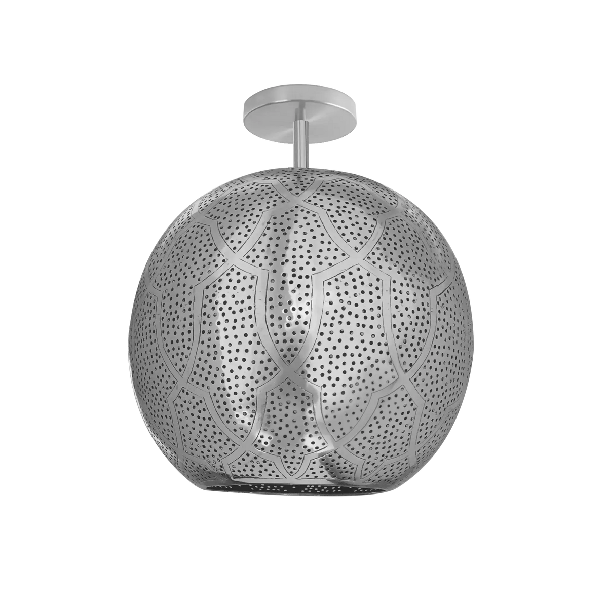 Dounia Home - DH-ARISEMFLU-MD-BRS - Aria Semi-flush Mount - Polished Brass