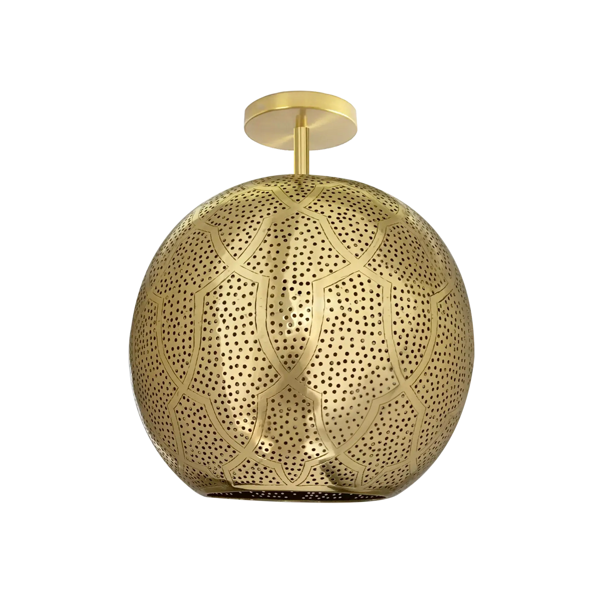 Dounia Home - DH-ARISEMFLU-SM-MGM - Aria Semi-flush Mount - Matte Gun Metal