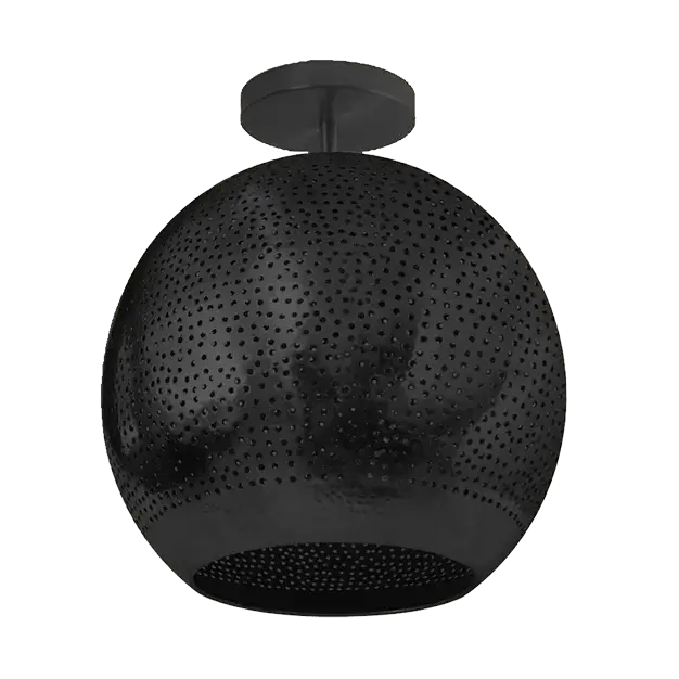 Dounia Home - DH-SHASEMFLU-SM-MGM - Shams Semi-Flush - Matte Gun Metal