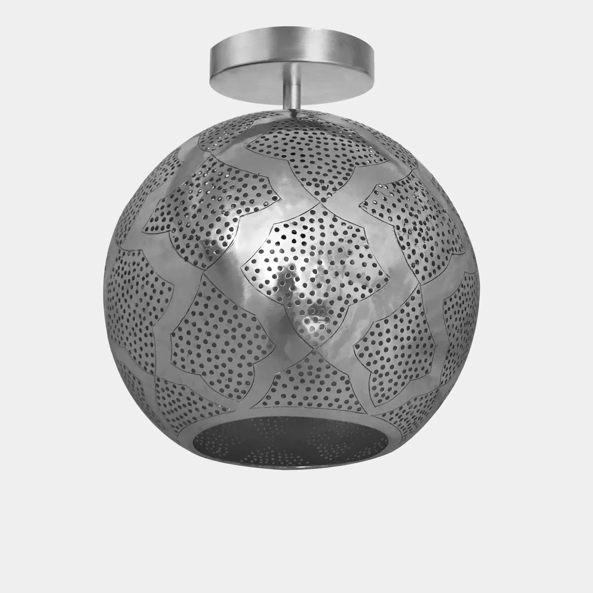 Dounia Home - DH-WARSEMFLU-MD-BRS - WARDA SEMI-FLUSH MOUNT - Polished Brass