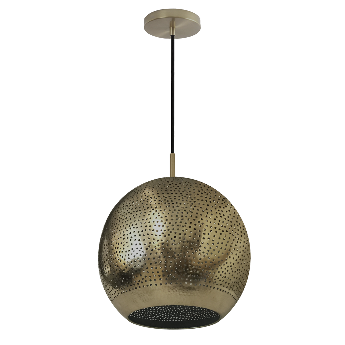 Dounia Home - DH-SHAPENLIG-MD-BRS - Shams Pendant Light - Polished Brass