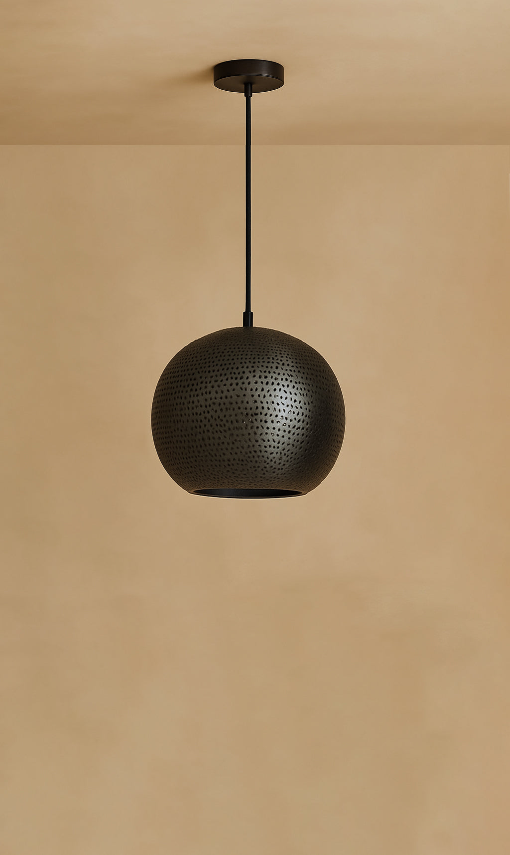 Dounia Home - DH-SHAPENLIG-SM-PC - Shams Pendant Light - Polished Copper