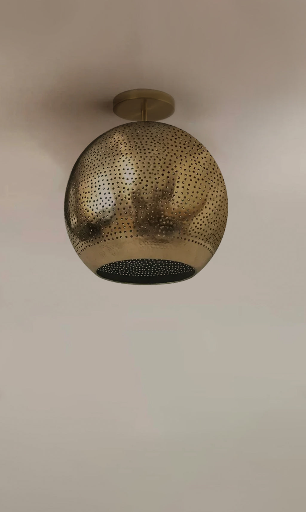 Dounia Home - DH-SHASEMFLU-SM-PC - Shams Semi-Flush - Polished Copper