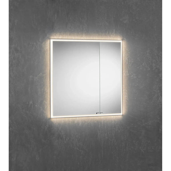 Armoire à pharmacie à deux miroirs décalés QUADRO