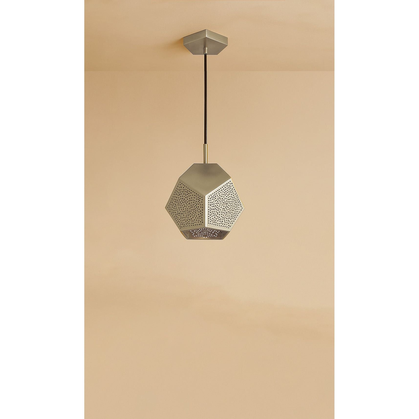 Dounia Home - DH-ULAPENLIG-SM-NIK - Ula Pendant Light - Brushed Nickel Silver