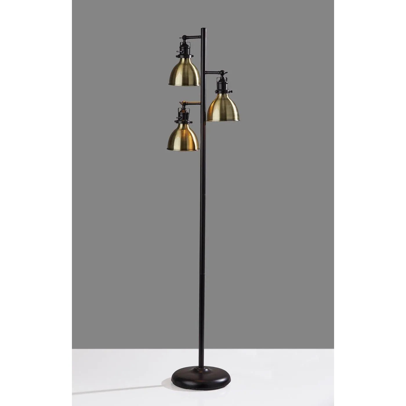 Adesso Home - SL3709-26 - Three Light Tree Lamp - Alden - Antique Bronze & Antique Brass