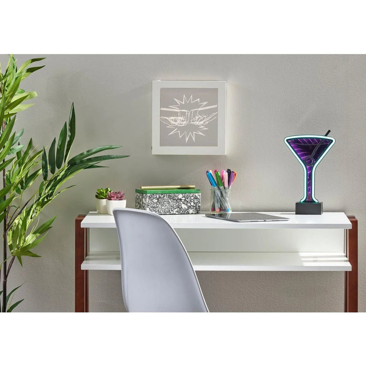 Infinity Neon Martini Glass