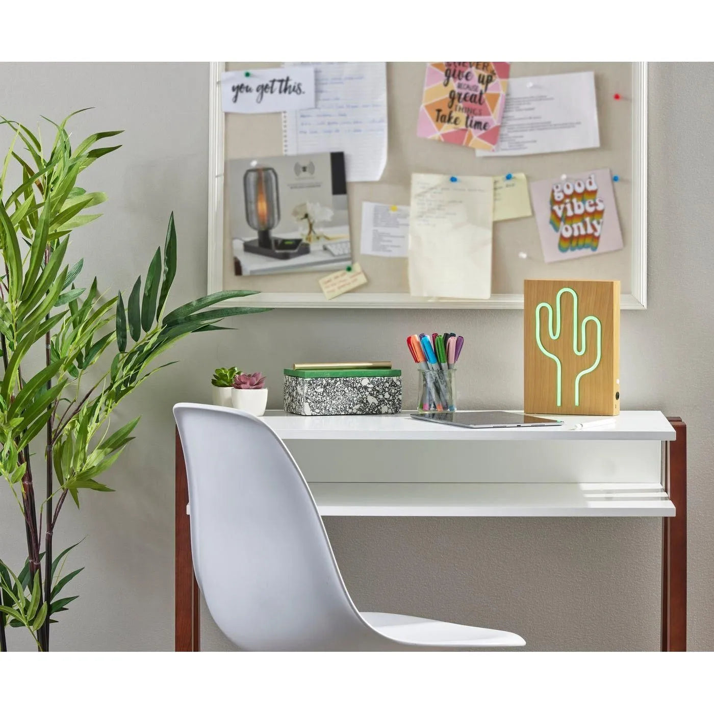 Adesso Home - SL3721-12 - LED Table/Wall Lamp - Neon - Natural Wood Grain Finish On Plastic - Water Transfer