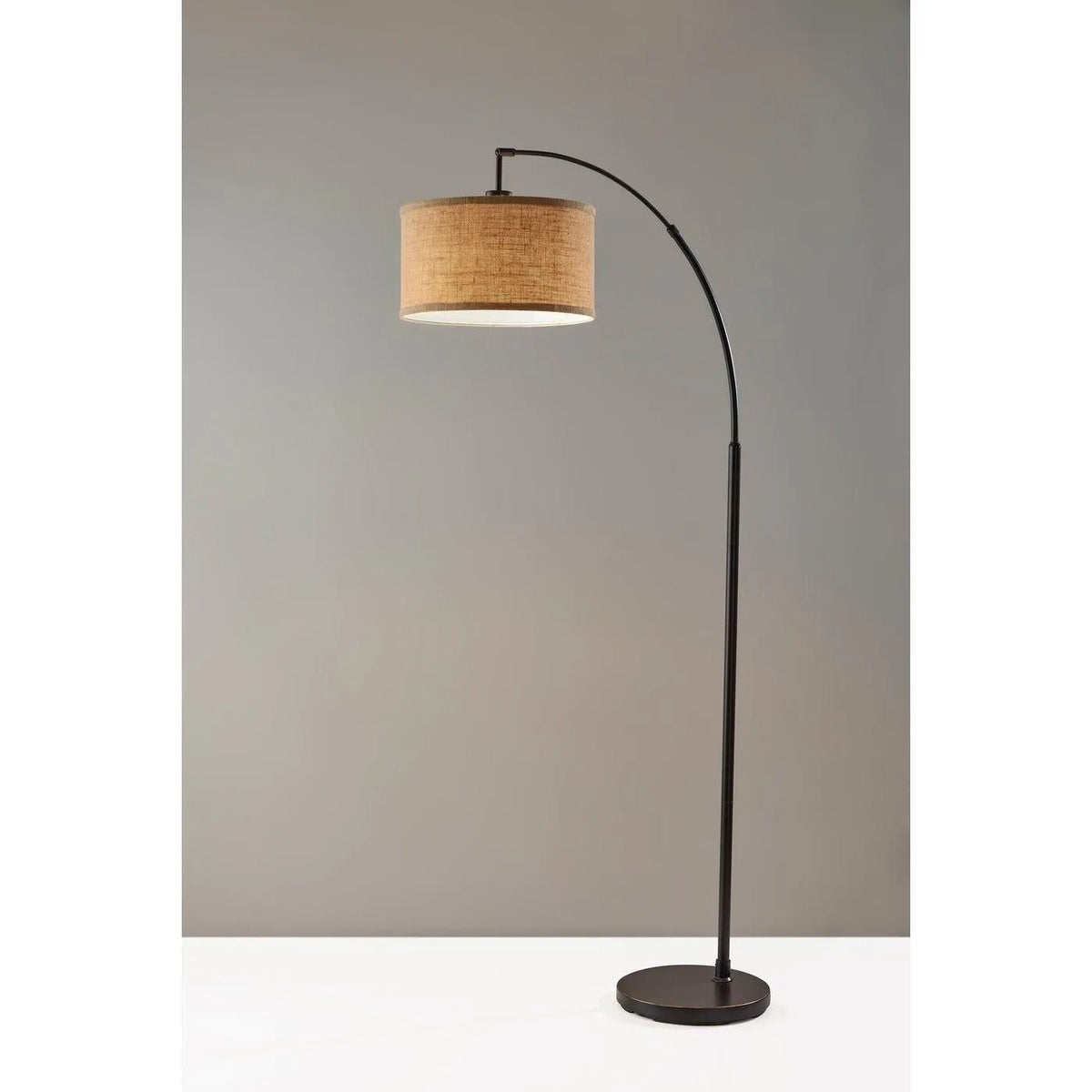 Burlap Arc Lamp