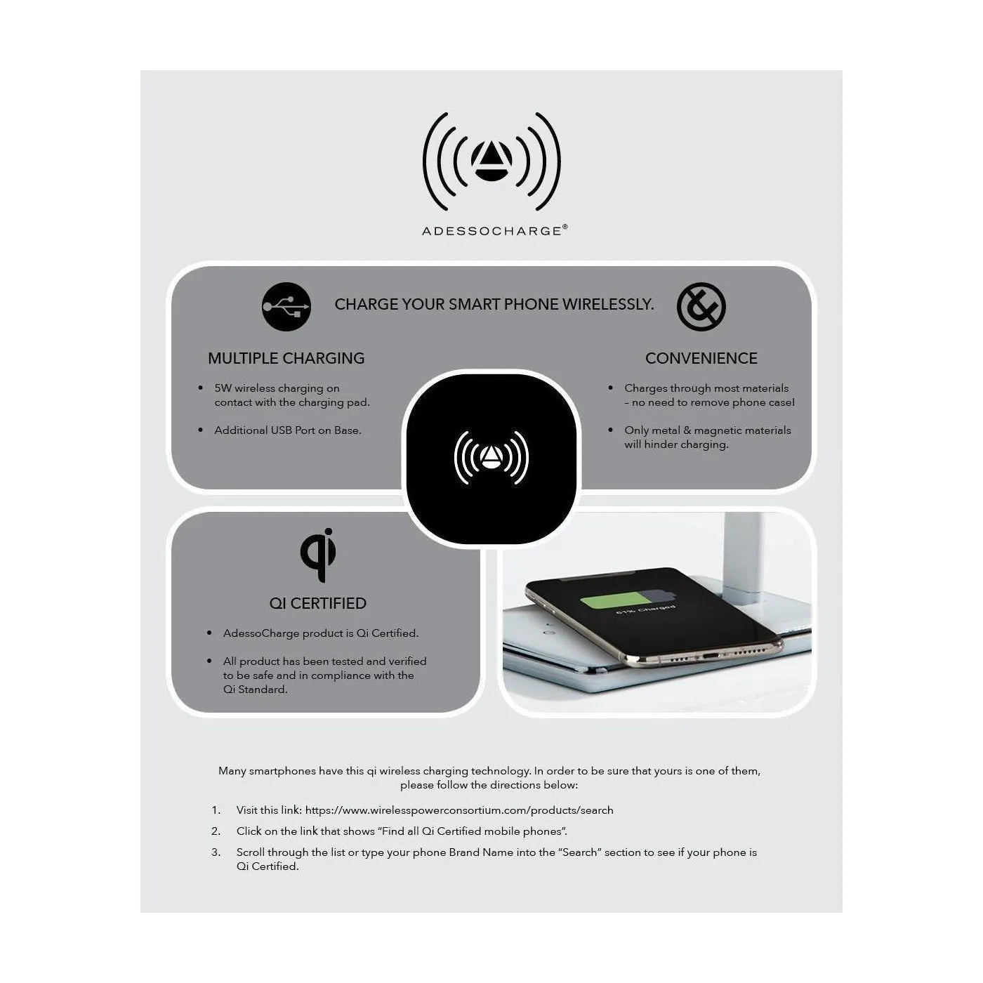 Adesso Home - SL4904-01 - LED Desk Lamp - Declan - Glossy Black