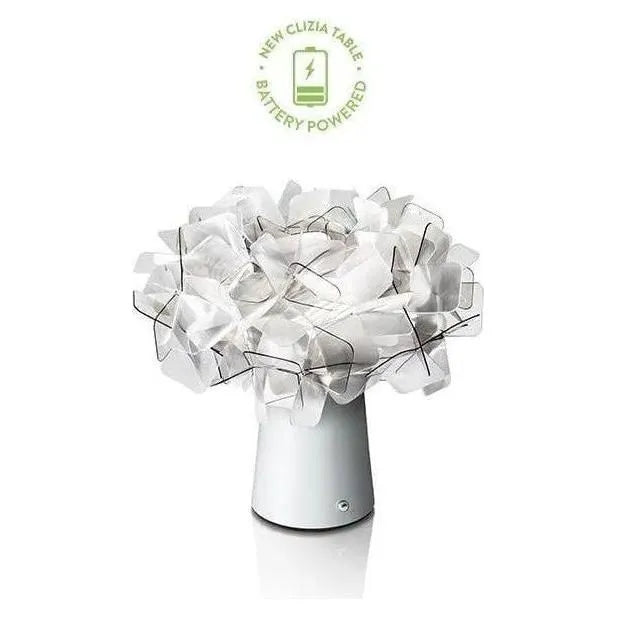 SLAMP - Clizia Fumé Battery Table Lamp - CLITS00FUM00000000US | Montreal Lighting & Hardware