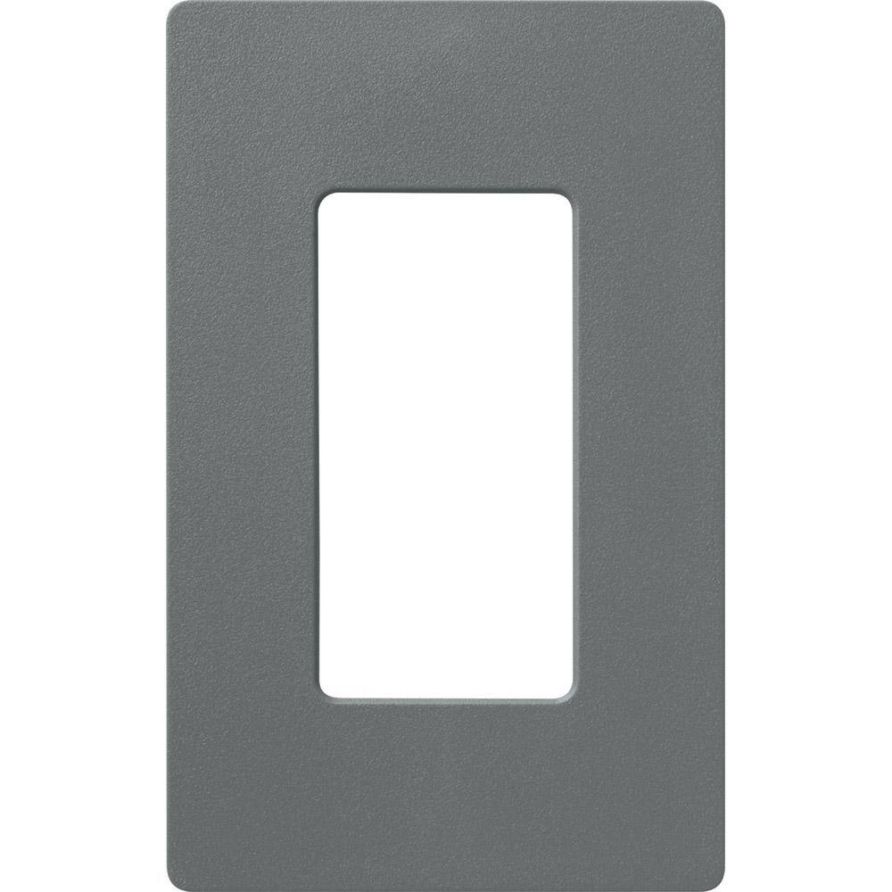 Lutron SC-5-SL Claro & Satin Colors Wallplate in Satin Slate