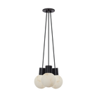 Collection Visual Comfort Modern - SLCH54227BB - Mina Alabaster 3 lumières petit modèle Suspendu - Mina - Noir