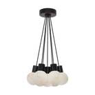 Collection Visual Comfort Modern - SLCH54327BB - Mina Alabaster 7 lumières petit modèle Suspendu - Mina - Noir
