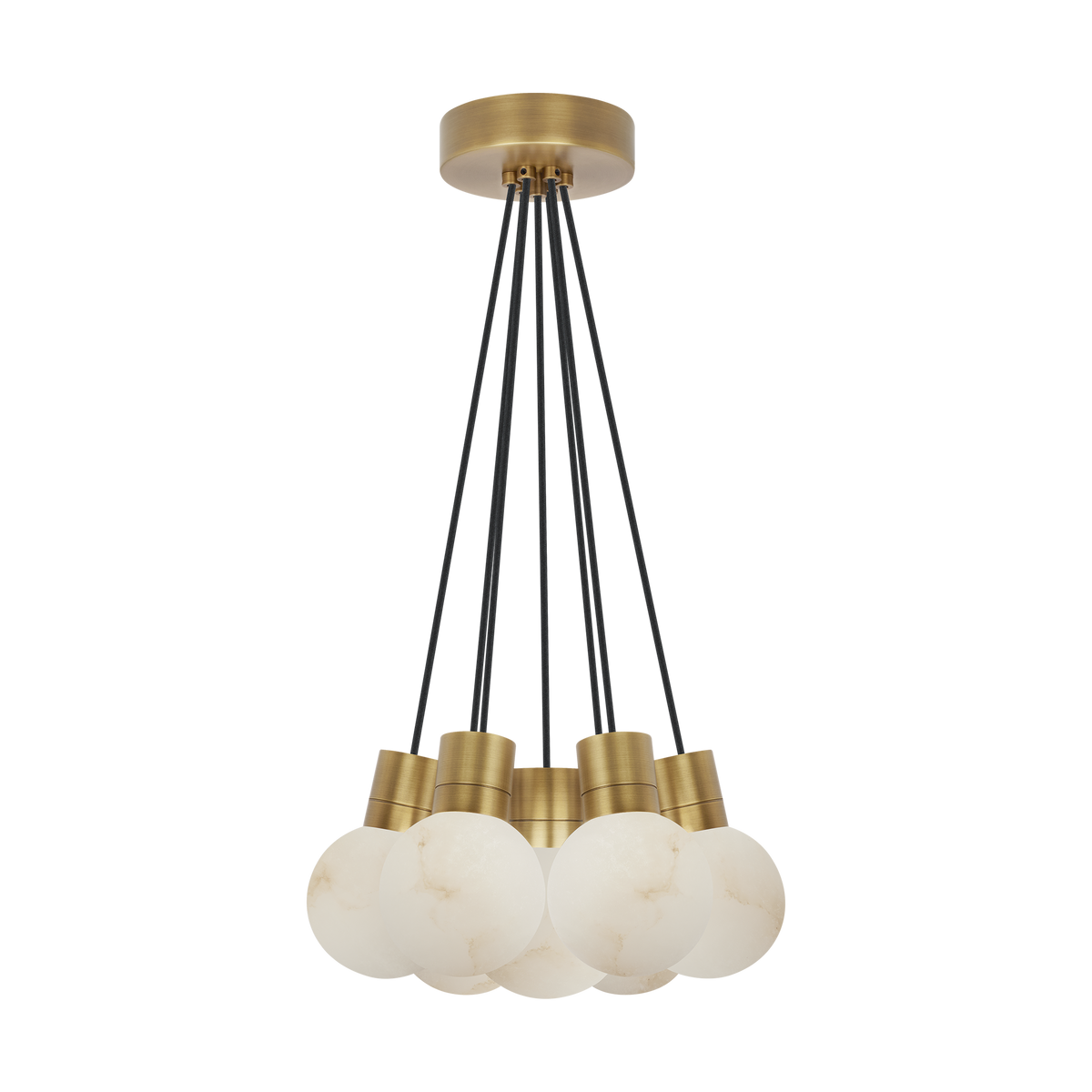 Mina Alabaster 7-Light Small Suspendu