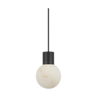 Collection Visual Comfort Modern - SLPD54127BB - Mina Alabaster Petit Suspension - Mina - Noir