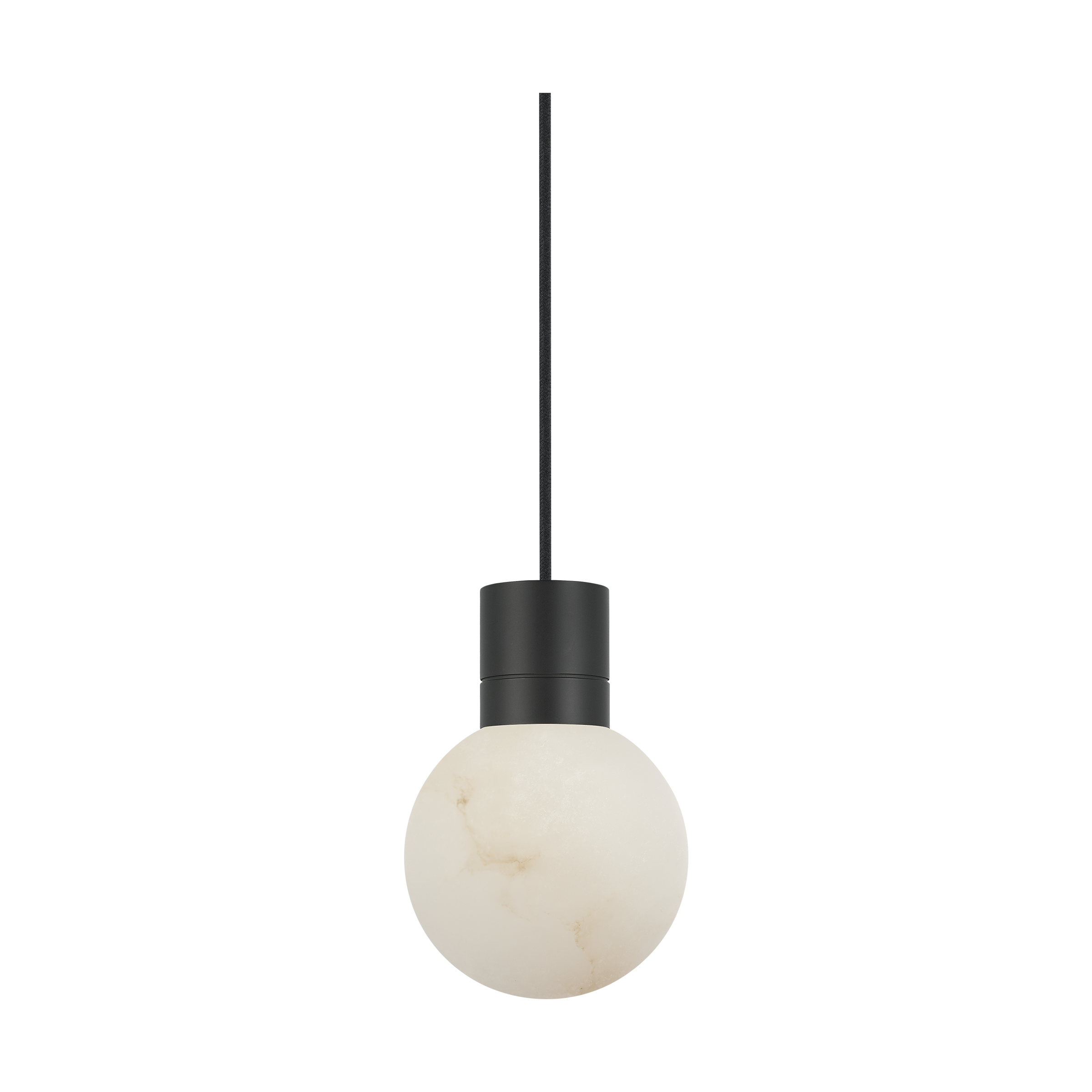 Collection Visual Comfort Modern - SLPD54127BB - Mina Alabaster Petit Suspension - Mina - Noir