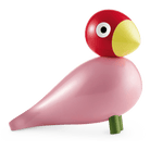 Kay Bojesen 39400 Figurine en bois oiseau chanteur rose/rouge