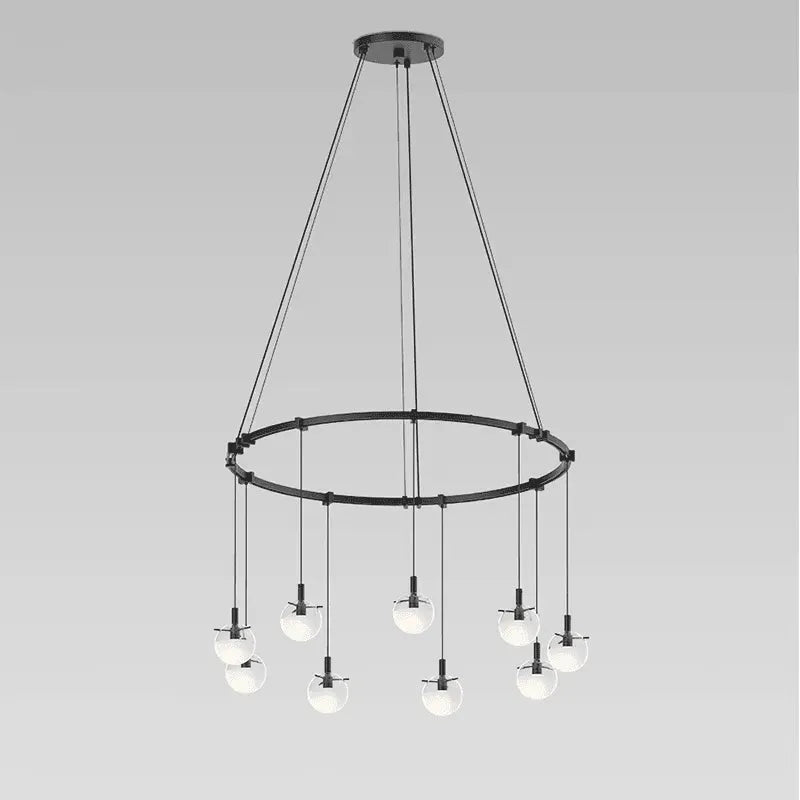 Sonneman - Suspenders Nine Light Pendant - S1E24K-JC06XX18-CL03 | Montreal Lighting & Hardware