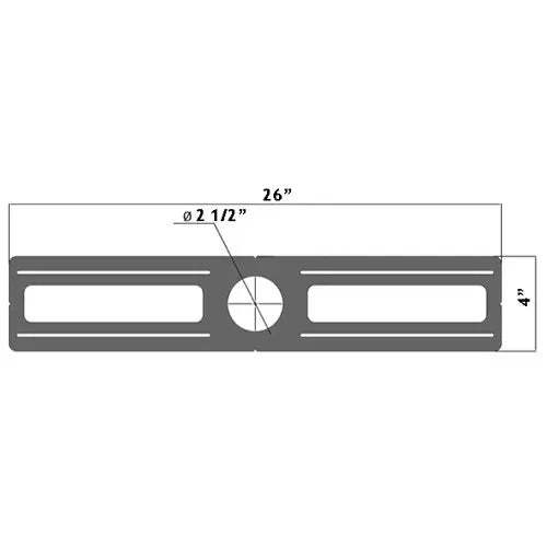 26" Rough-In Plate for 2 1/2" Recessed LED