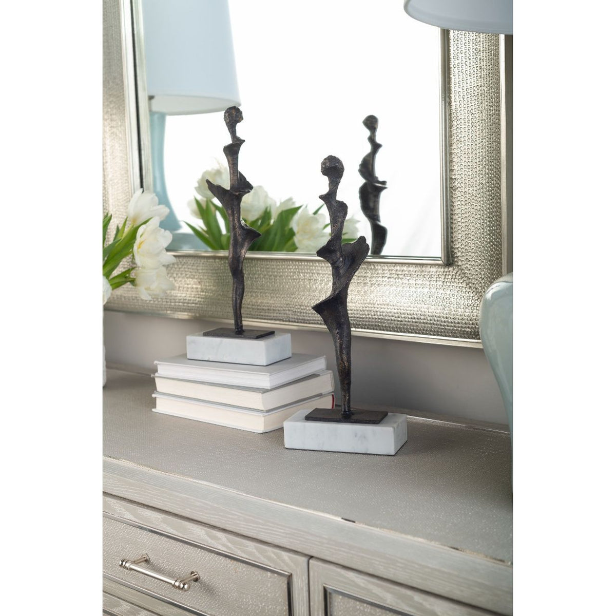 Spiral Large Statue Set of 2