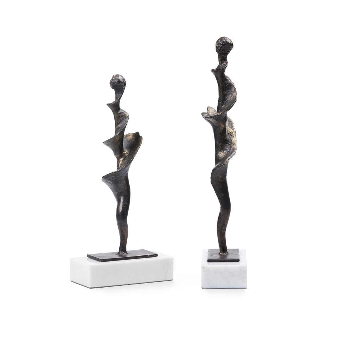 Spiral Large Statue Set of 2