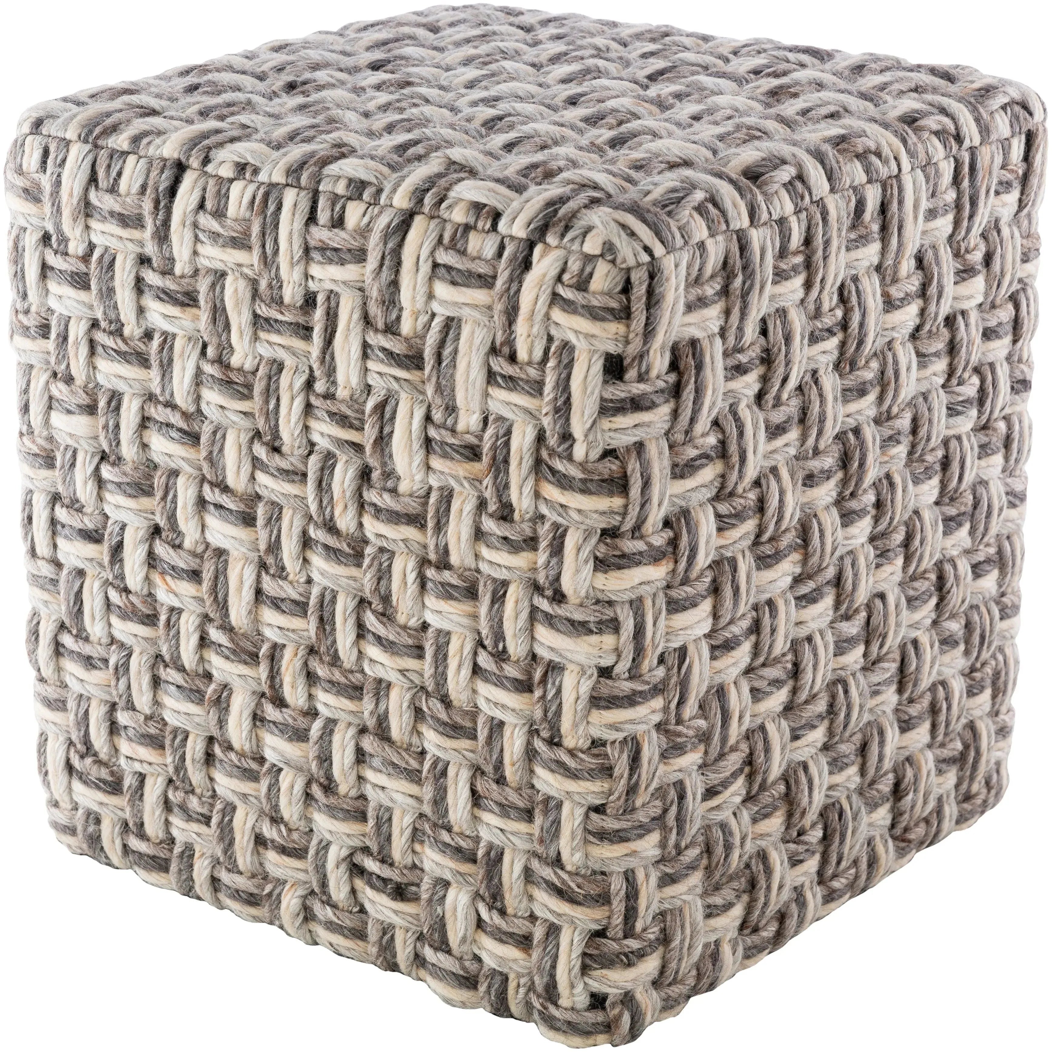 Surya - Cordoba Pouf - CDPF003-181818 | Montreal Lighting & Hardware
