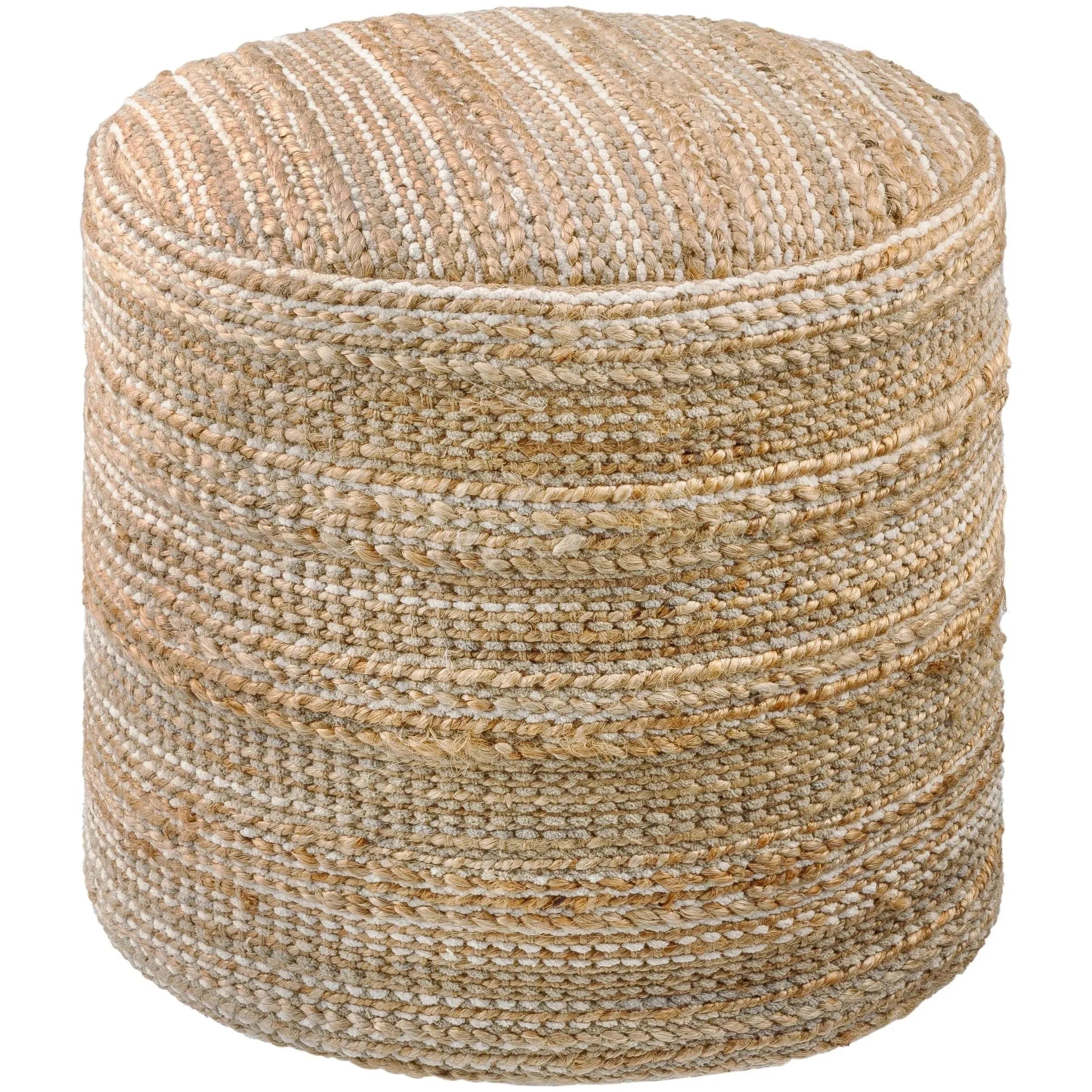 Surya - Denpasar Pouf - DPPF001-181818 | Montreal Lighting & Hardware