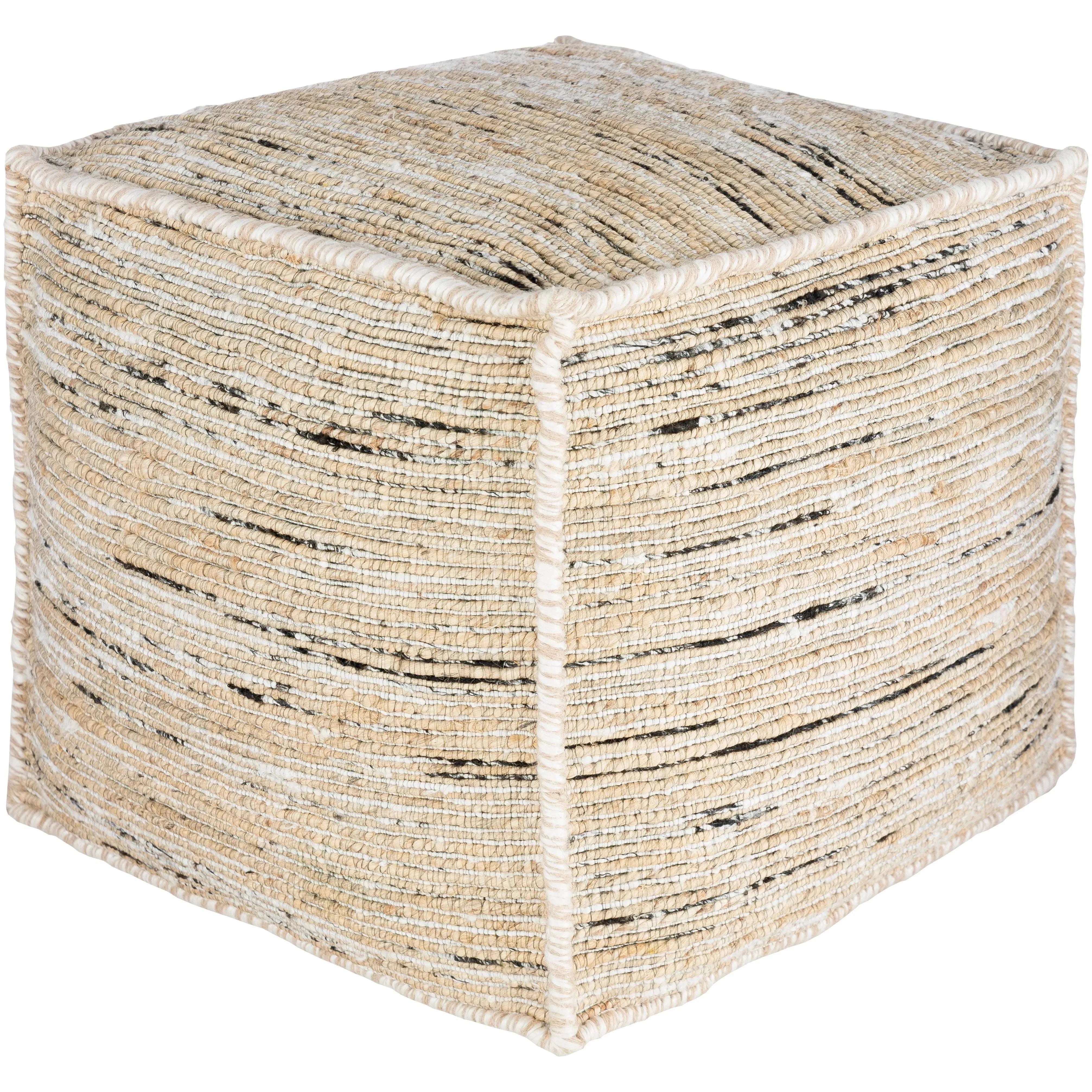 Surya - Esperanza Pouf - EZPF001-181818 | Montreal Lighting & Hardware