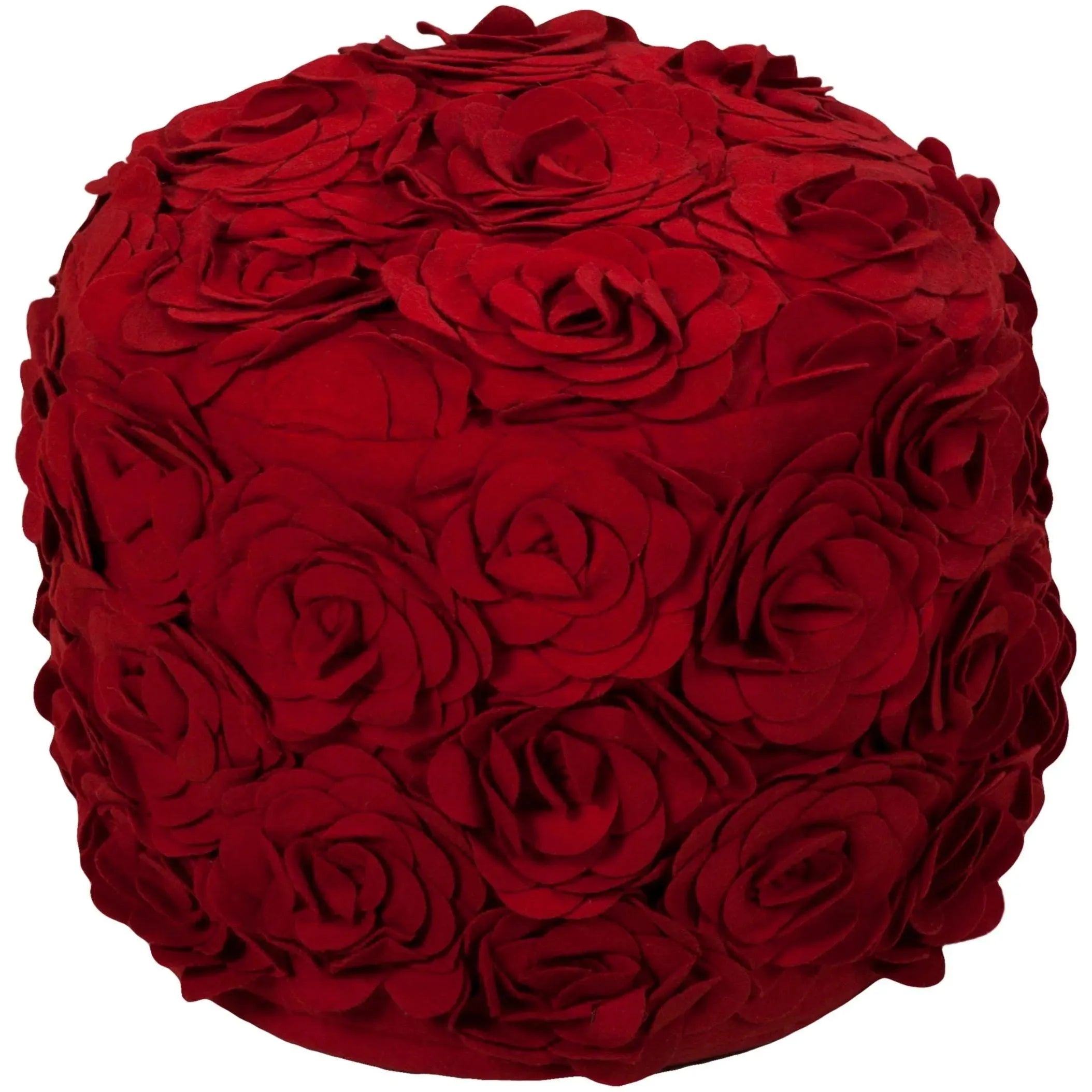 Surya - Felted Floral Pouf - POUF-27 | Montreal Lighting & Hardware
