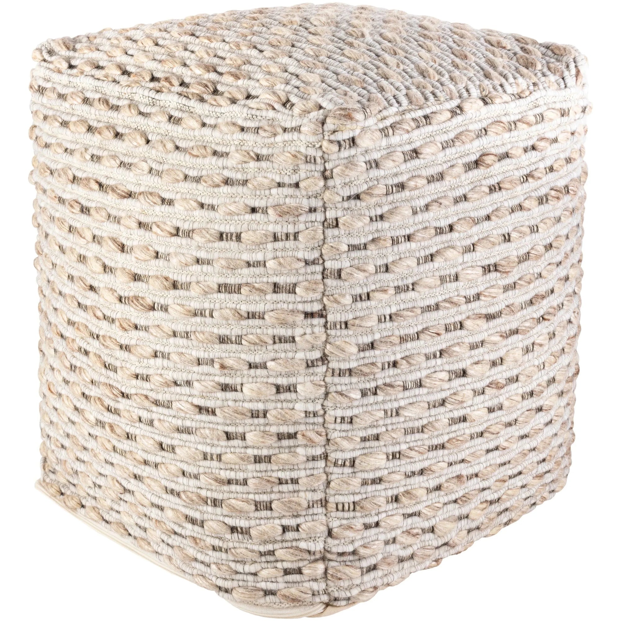 Surya - Lanier Pouf - NIPF001-181818 | Montreal Lighting & Hardware
