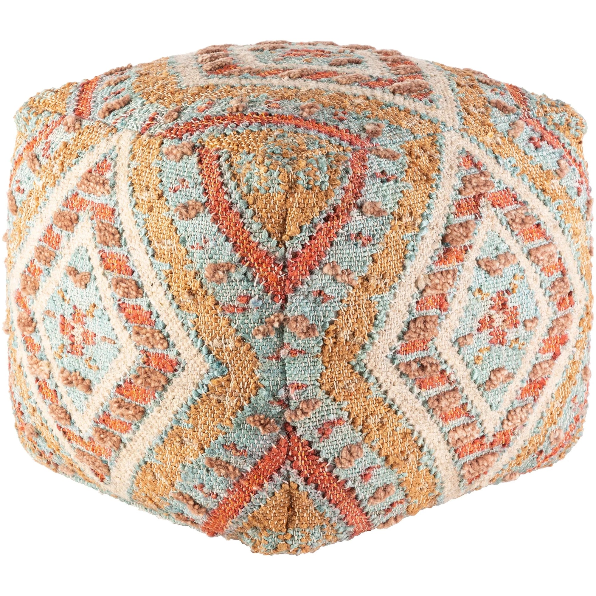Surya - Luanda Pouf - LUPF001-181818 | Montreal Lighting & Hardware