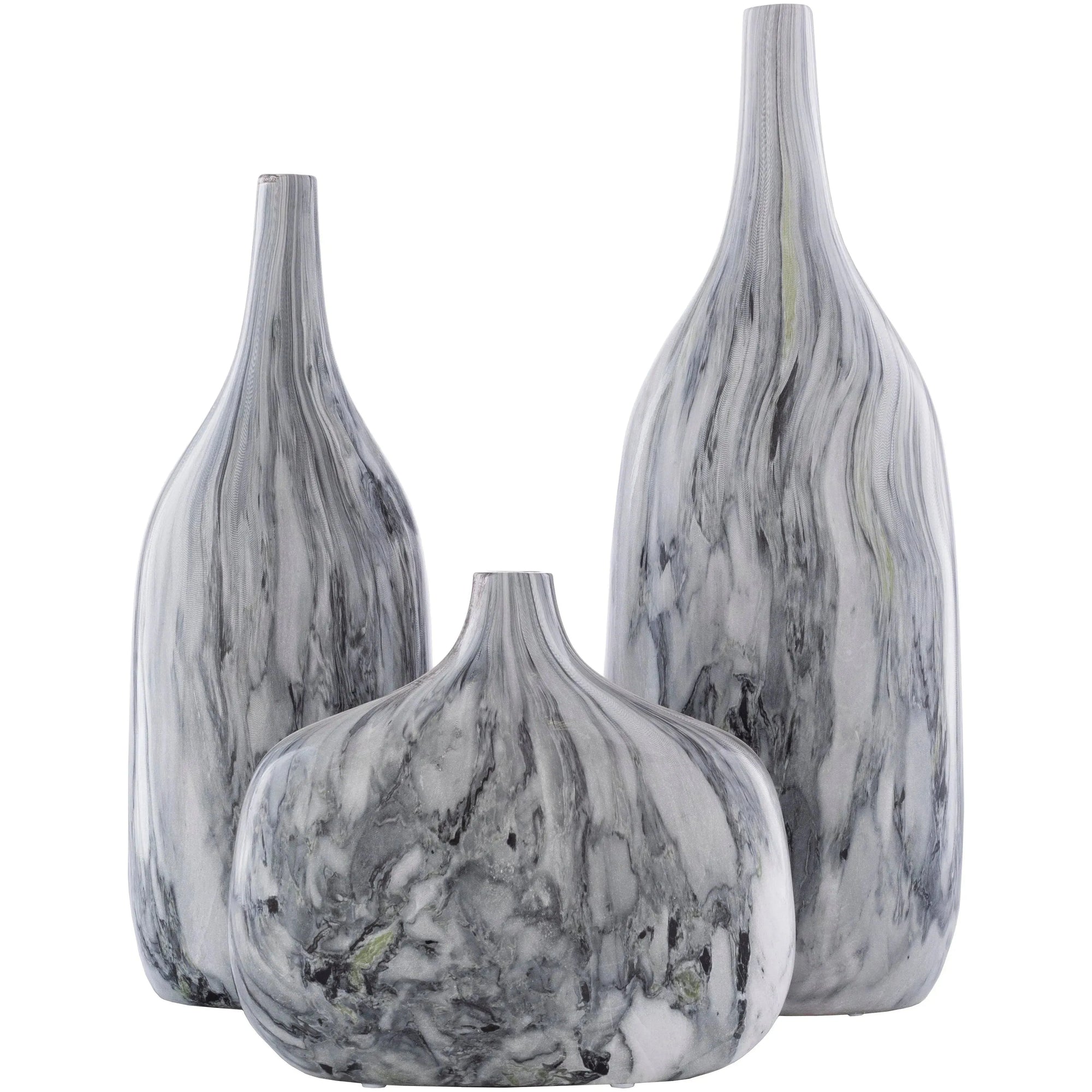 Surya - Marble Vase - MBL001-SET | Montreal Lighting & Hardware