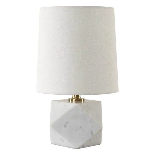 Une lampe de table coupée au-dessus