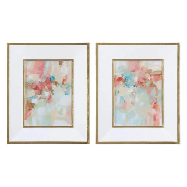 A Touch Of Blush And Rosewood Fences Wall Art