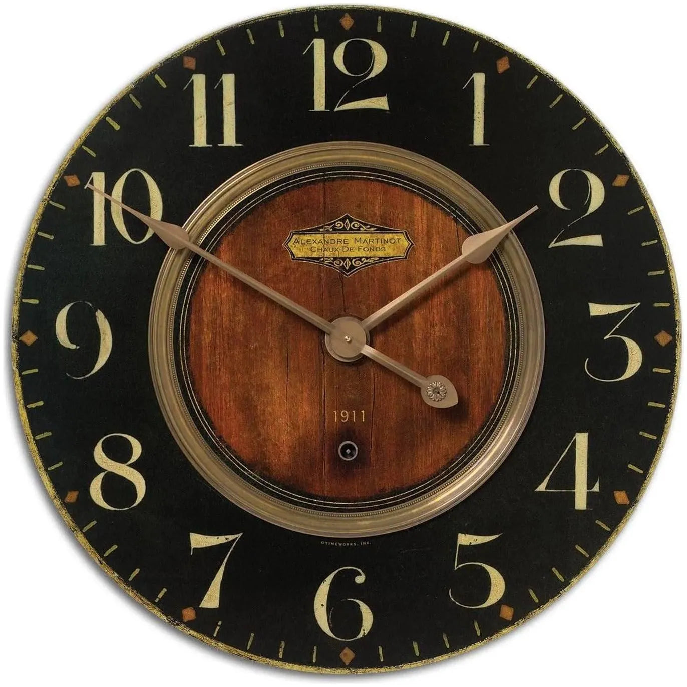 The Uttermost - Alexandre Wall Clock - 06026 | Montreal Lighting & Hardware