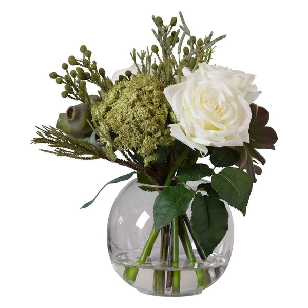 Bouquet floral et vase Belmonte
