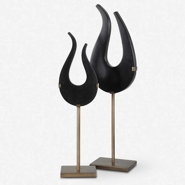 Sculptures Noires - Lot de 2