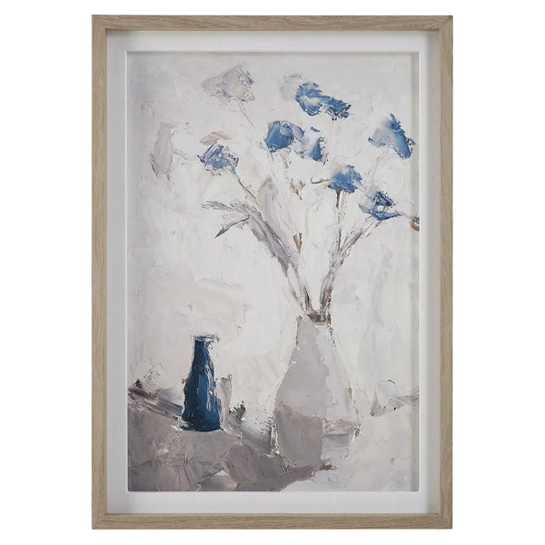 Imprimé Fleurs Bleues