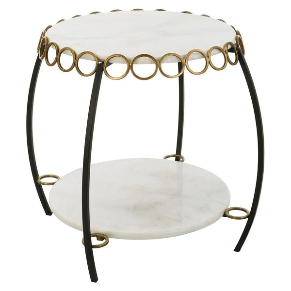 Table d'appoint à maillons de chaîne