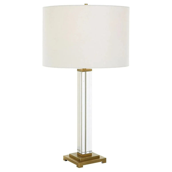 Crystal Column Table Lamp